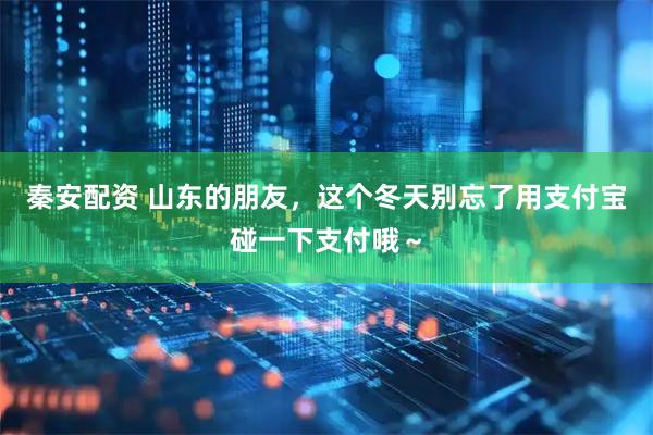 秦安配资 山东的朋友，这个冬天别忘了用支付宝碰一下支付哦～