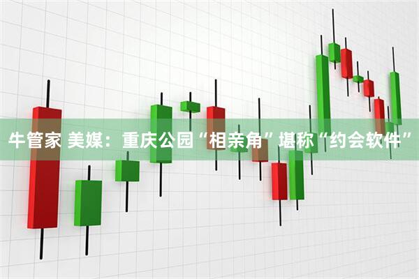 牛管家 美媒：重庆公园“相亲角”堪称“约会软件”