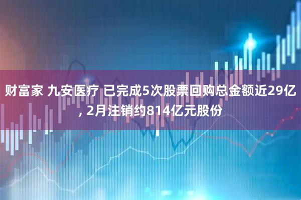 财富家 九安医疗 已完成5次股票回购总金额近29亿, 2月注销约814亿元股份